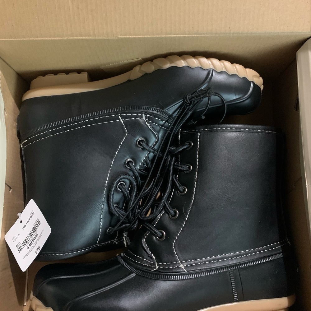 St. John’s Bay Black Memory Foam Booties Size: 9M New in box